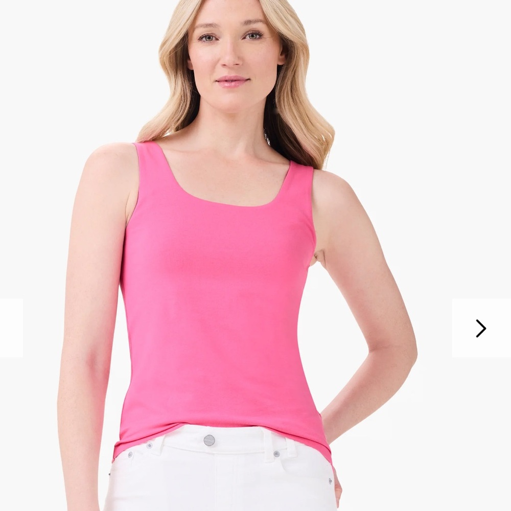 Nic+Zoe | tank top in wild pink Sz 0P/2P